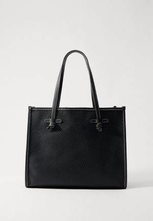 MARCELLA - Shopping bag - nero/ecru
