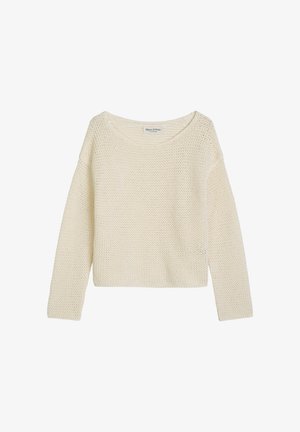 Marc O'Polo, PULLOVER, LONGSLEEVE, BOAT-NECK - Trui - white cotton