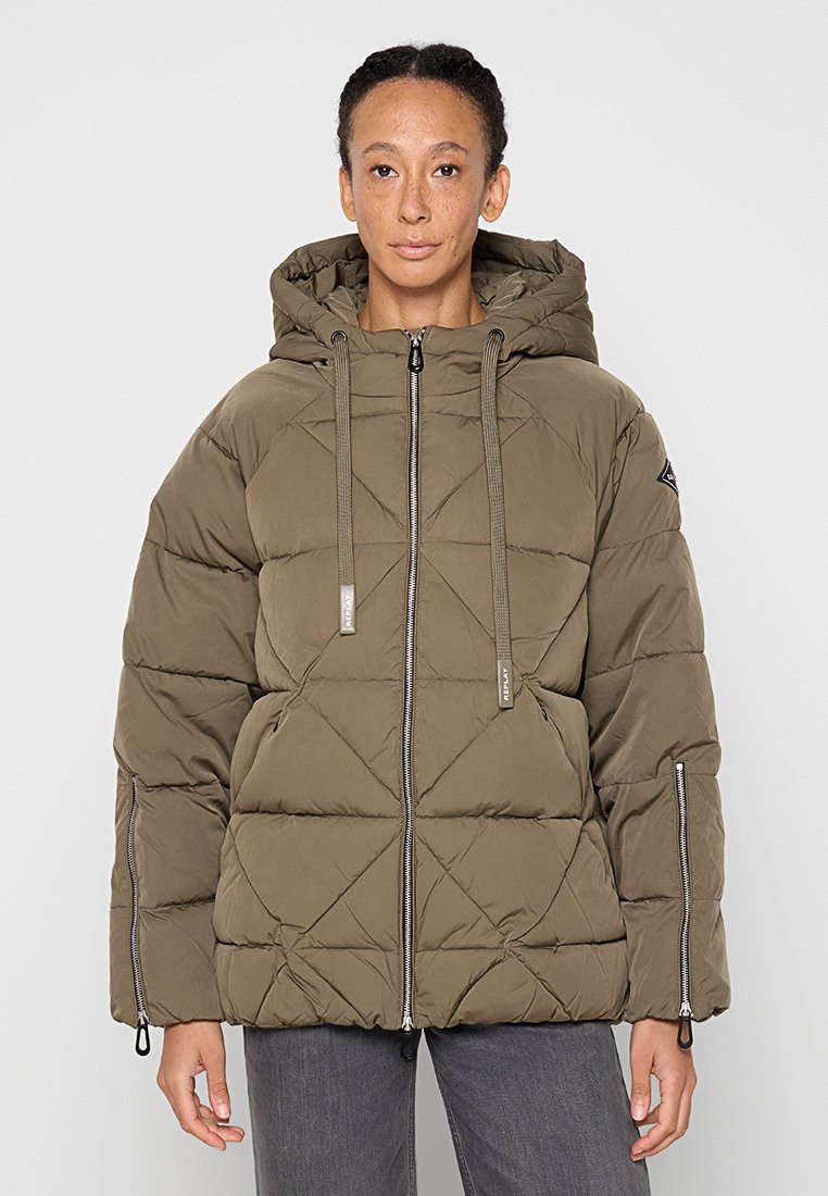Replay Winterjas groen Replay Winterjas groen