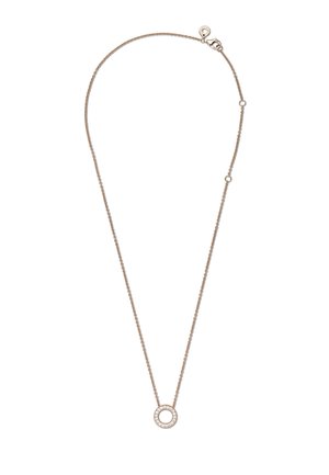 LOGO PAVÉ CIRCLE COLLIER - Halskette - rose gold plated