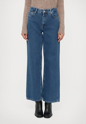 WIDE - Blugi loose fit - mid blue