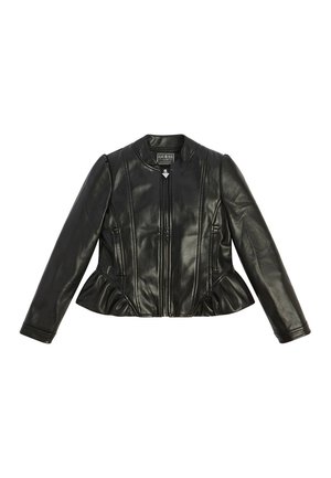 CON BALZE - Imitatieleren jas - nero