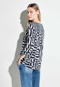 Cecil PRINT MIT ARMDETAIL - Camicetta - blau