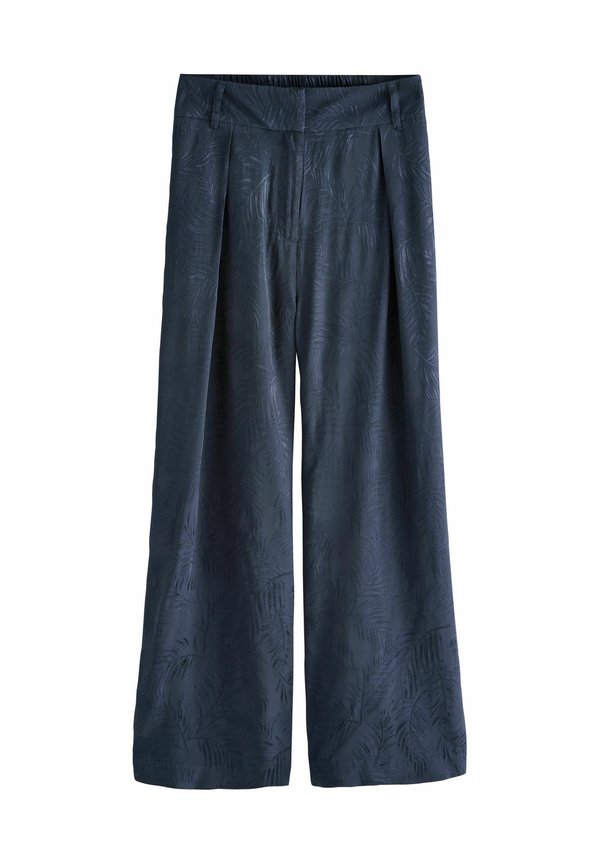 JACQUARD WIDE LEG - Stoffhose