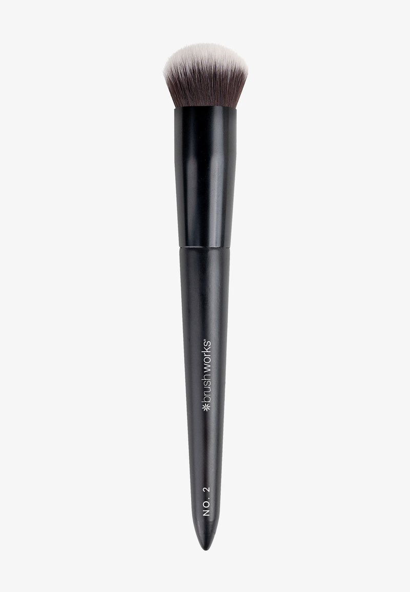 Brushworks - BRUSHWORKS NO. 2 BUFFING FOUNDATION BRUSH - Sminkaccessoar - black, Förstora