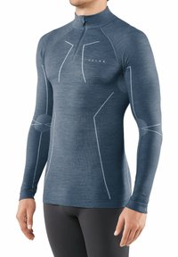FALKE WOOL-TECH HIGH ZIP NECK COLD TO VERY COLD TEMPERATURES - Maglietta intima - capitain