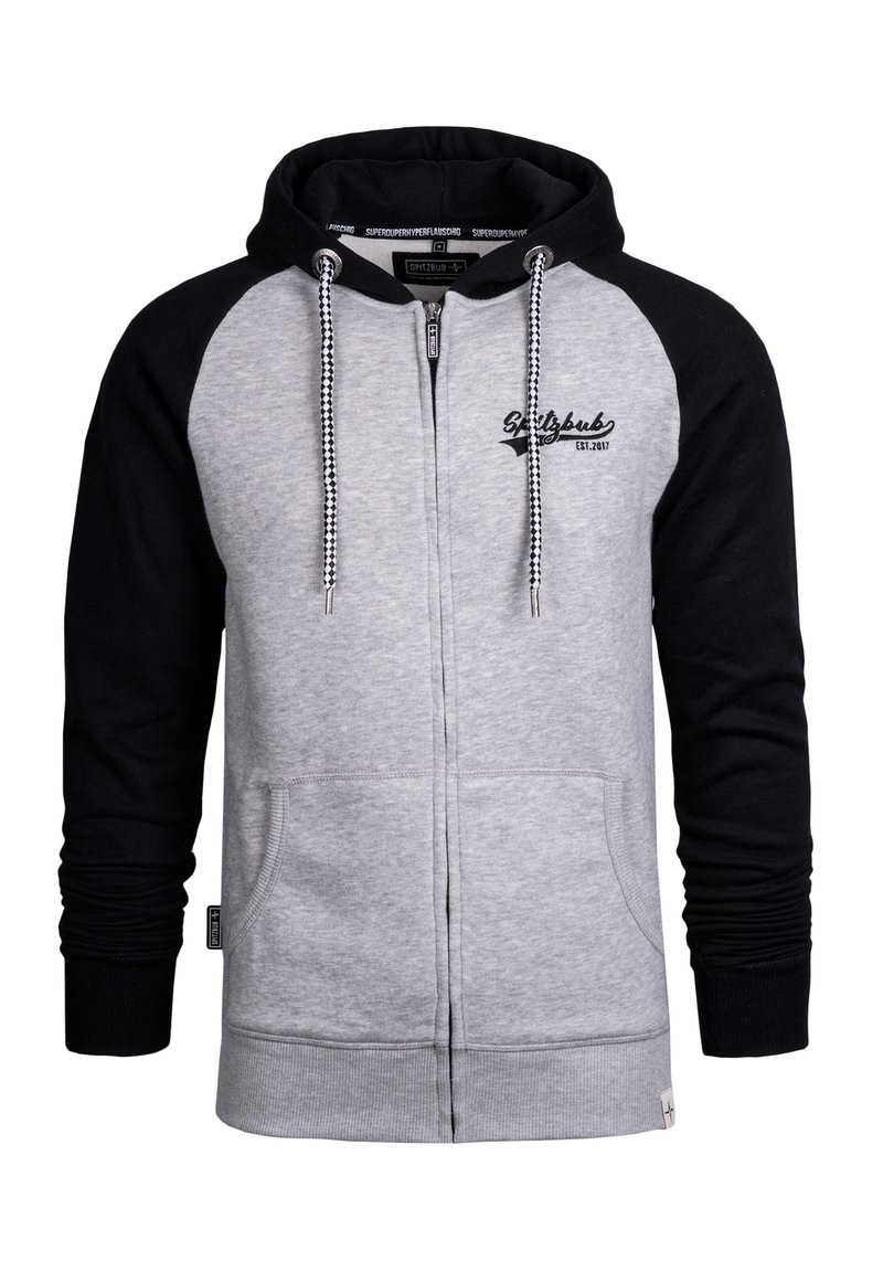 Spitzbub LUKAS - Zip-up sweatshirt - grau