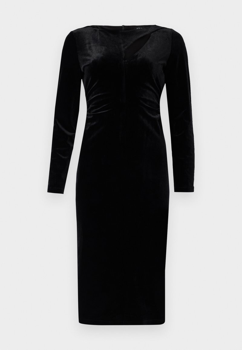 Armani Exchange VESTITO - Cocktail dress / Party dress - black - Zalando.ie
