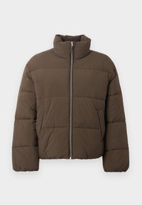 CROPPED PUFFER JACKET - Žieminė striukė - marsh green