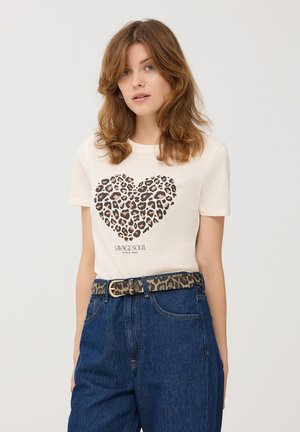 Terranova T-shirt con stampa - avorio