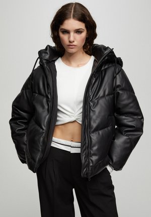 Winterjas - mottled black