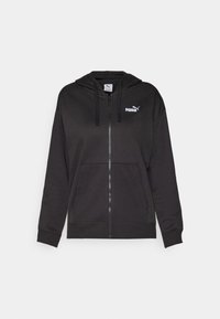 SMALL LOGO COMFORT FULL-ZIP HOODIE - Zip-up sweatshirt - black