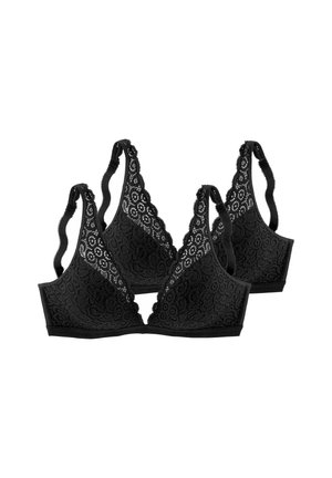2 PACK - Soutien-gorge triangle - schwarz