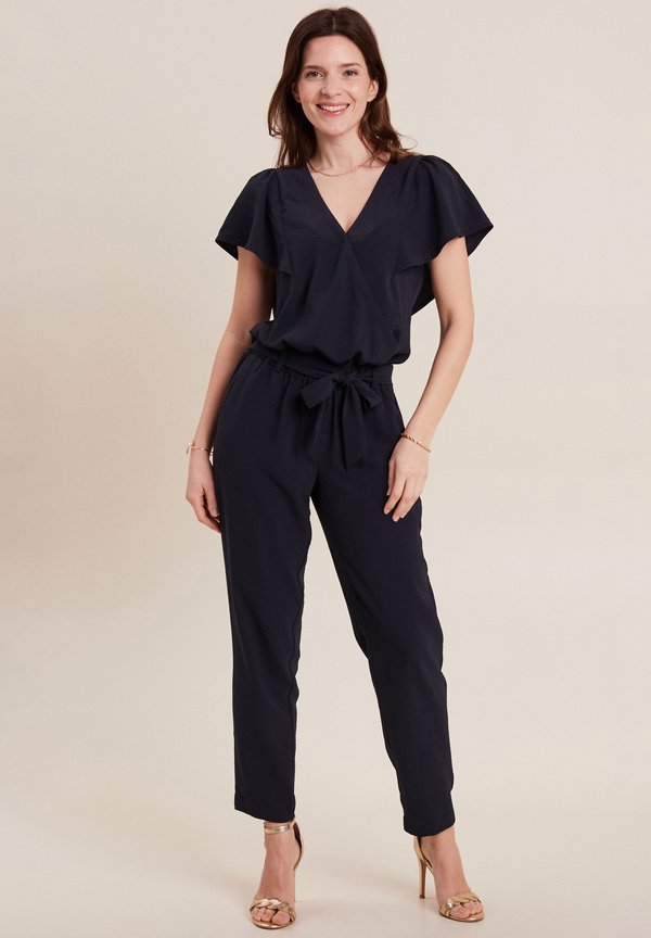 MIT GERADER  - Jumpsuit - bleu foncé