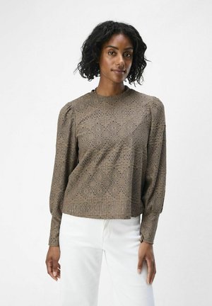 OBJFEODORA TOP  - Bluse - morel