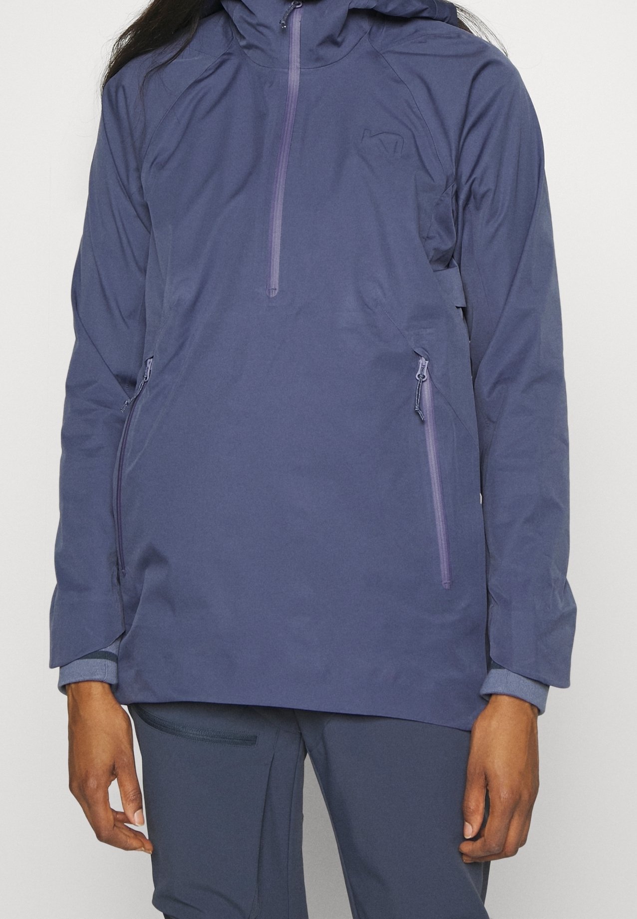 Veste Kari Traa Bleue - Imperméable Coupe-vent à Capuche - Taille M