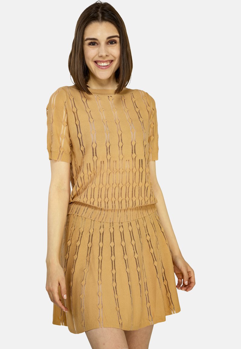 TOOche A-Linien-Rock - light gold