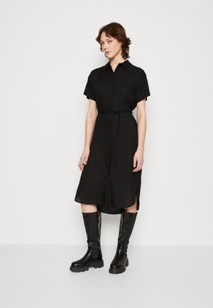 Vero Moda VMBUMPY SS CALF  - Rochie tip cămașă - black