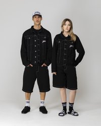 Jacker INFERNO JACKET UNISEX - Farkkutakki - black