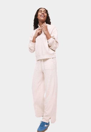 WIDE JOGGERS - Pyjama bottoms - oatmeal