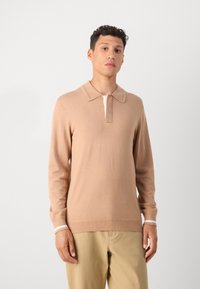 Scotch & Soda LONG SLEEVE POLO - Maglione - tannin