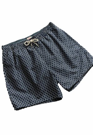 REGULAR FIT - Badeshorts - navy geo