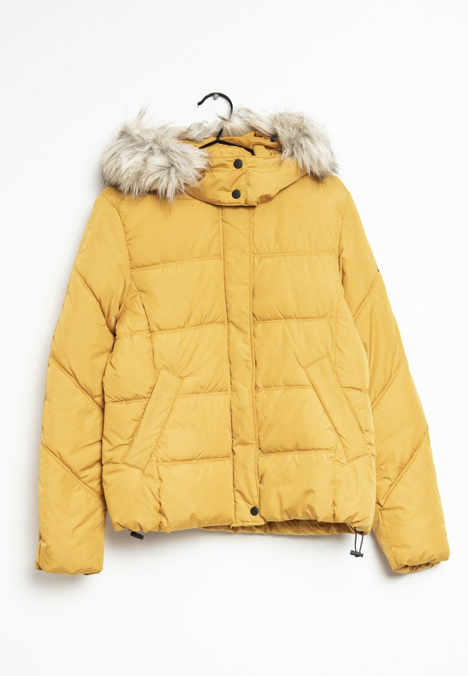 Puffer Primark Braune Kapuzenjacke Only Winterjacke Maisgelb Gelbe - Main Image