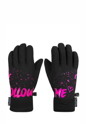 BEATRIX - Gloves - black pink glo