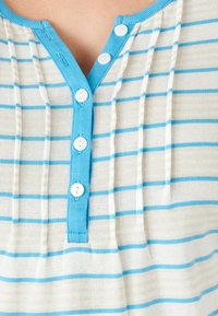 Damart COL TUNISIEN - Camiseta estampada - rayé bleu