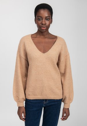 MELANGED - Pullover - camel