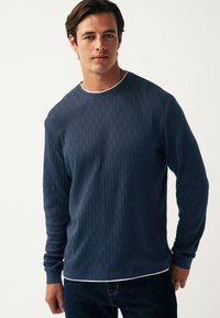 Next MOCK LAYER - Pikkade varrukatega topp - navy blue
