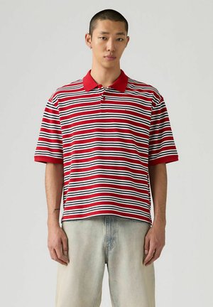 FINN BOXY PEPP - Poloshirt - kane stripe v chili