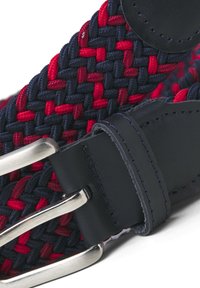 Jack & Jones JACSPRING BELT - Cinturón trenzado - navy blazer detail:red mix