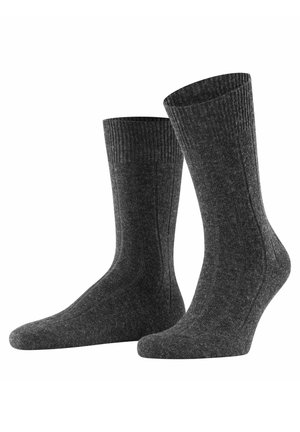 BURLINGTON Calze al ginocchio da uomo LEEDS 40-46 asfalto mel