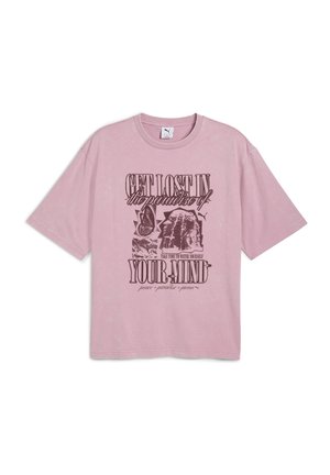 GRAPHIC TEE - T-shirt imprimé - poised pink