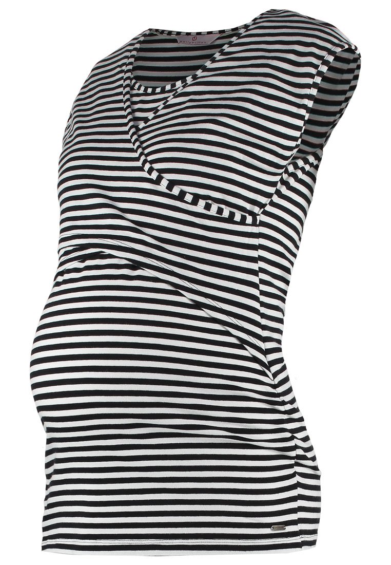bellybutton T-shirt print wit/zwart