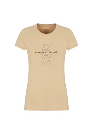 T-shirt con stampa - beige