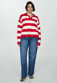 Mango Strickpullover - red