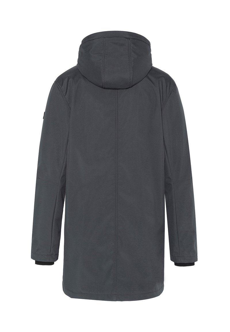 Schott LONG URBAN DÉPERLANT Waterproof jacket anthracite/grey