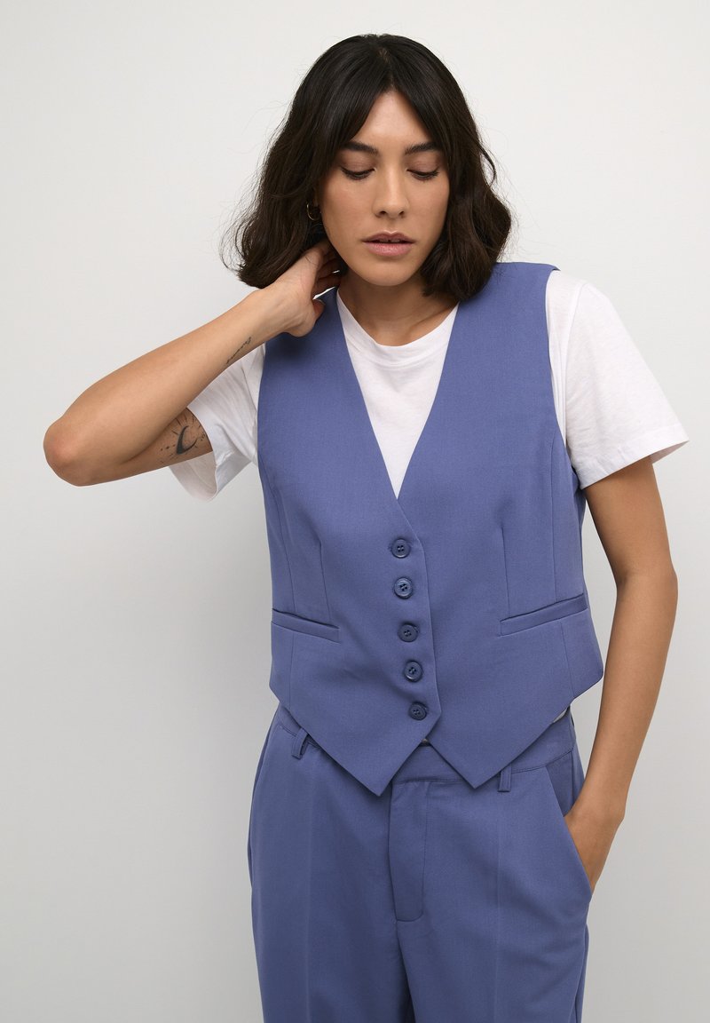 Kaffe KASAKURA - Weste - blue indigo
