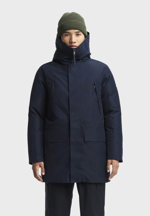 Piumino lungo - navy blue