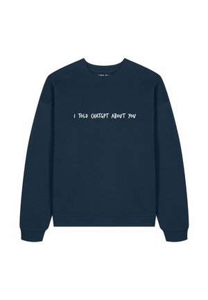 I TOLD CHATGPT ABOUT YOU EMBROIDERY UNISEX - Felpa - dark blue