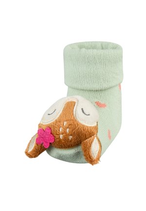 Sterntaler, BABY RASSELSOCKEN MIT UMSCHLAG, MOTIV REH - Socks - pudergrün