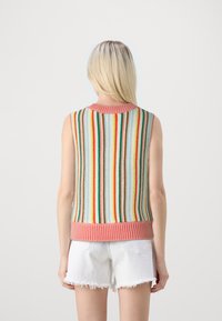 Wrangler CROPPED SWEATER VEST - Maglione - pink/multi-colored