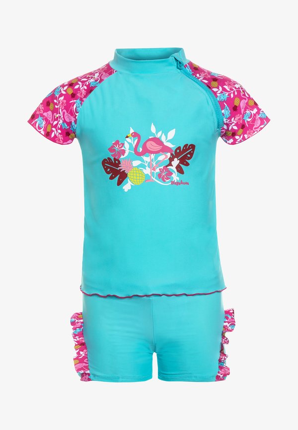 UV-SCHUTZ FLAMINGO SET - Swimsuit - türkis