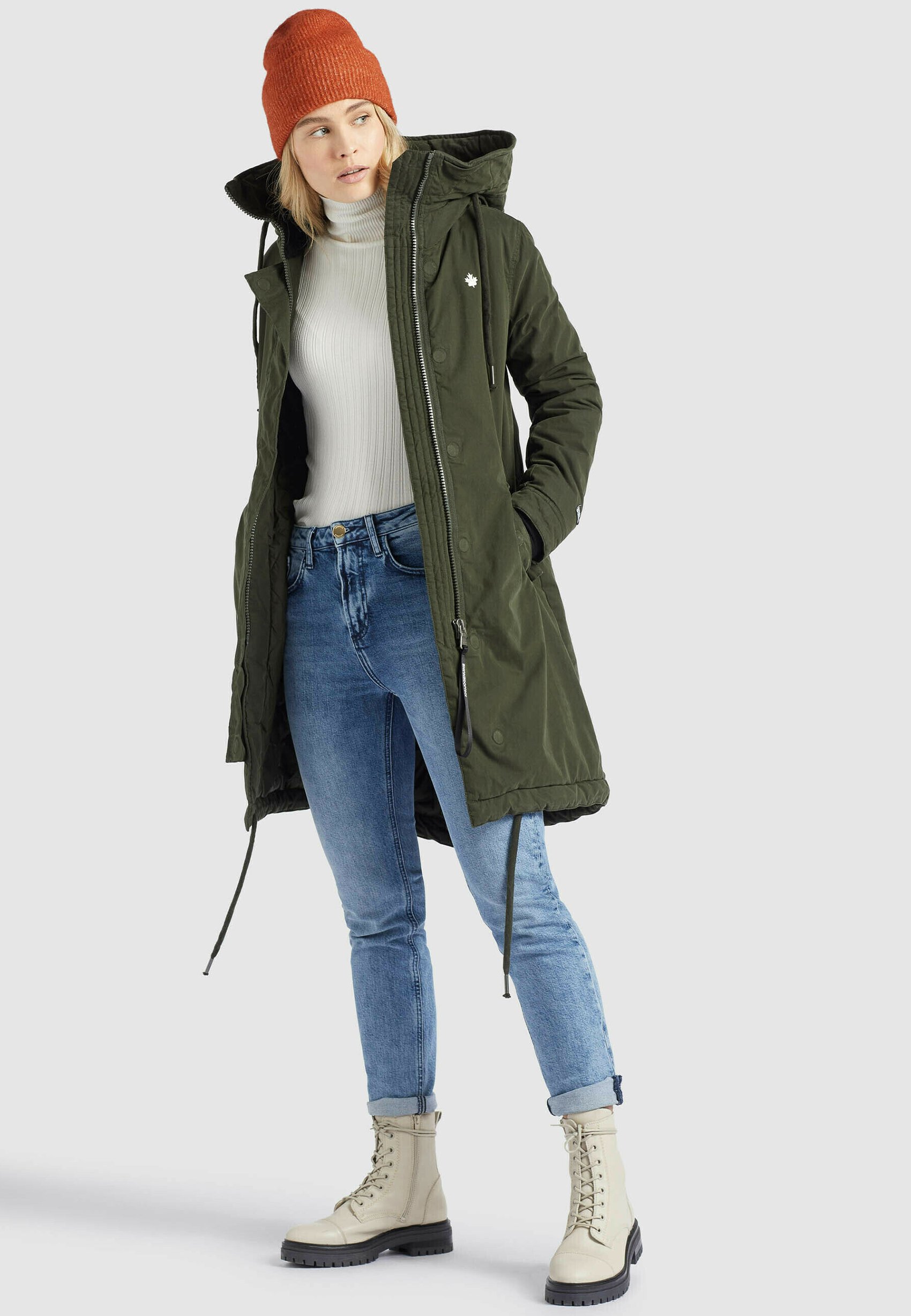 khujo MARINA - Abrigo de invierno - dunkelgrün/verde oscuro - Zalando.es