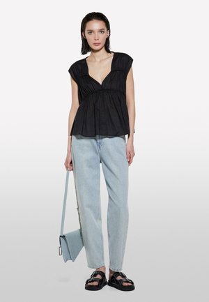 Sisley, WITH CURL  - Bluse - black