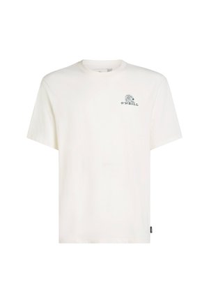 Korte mouwen witte katoenen t-shirt met een kleine golfafbeelding en de tekst "O'Neill" in het blauw op de linkerkant van de borst. Regular fit.