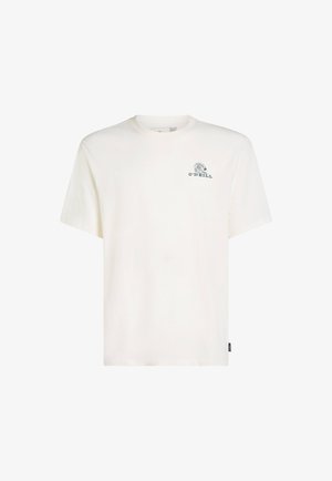 Korte mouwen witte katoenen t-shirt met een kleine golfafbeelding en de tekst "O'Neill" in het blauw op de linkerkant van de borst. Regular fit.