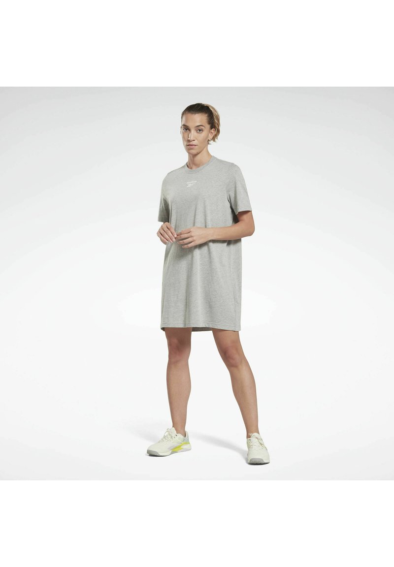 Vestido Reebok Reebok Vestido ligero - medium grey heather white white/gris - Zalando.es